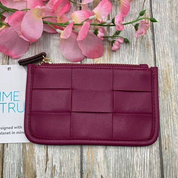 Women's Mini Ethel Wallet Dark Raspberry Bag Purse - Picture 1 of 6
